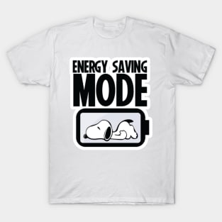 Energy Saving Lazy Dog T-Shirt